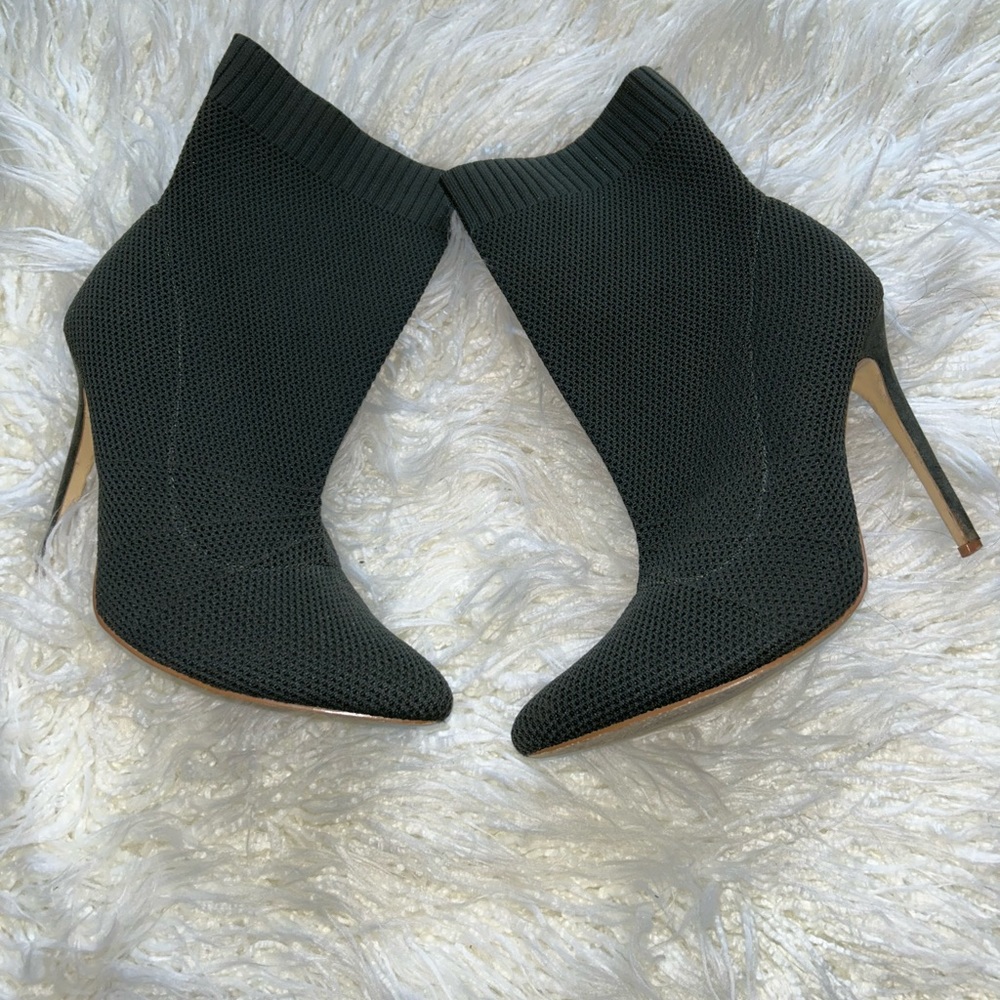 Olive Heeled Booties